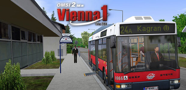OMSI 2 Add-On Vienna 1 - Line 24A - Cover / Packshot